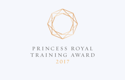2017 Princess Royal Training Award logo