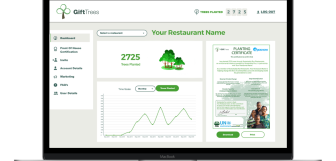 GiftTrees Restaurant dashboard