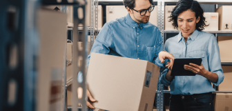 Staff checking stockroom inventoryv2