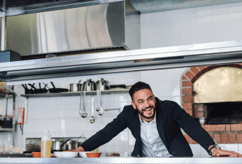 Restaurant owner in kitchen1