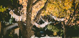 Outdoor restaurant decorations