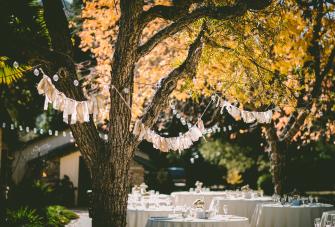 Outdoor restaurant decorations