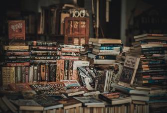 Stack of old books