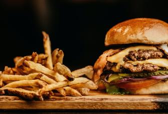 Burger and Chips