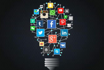 stockvault social networks idea with lightbulb174832