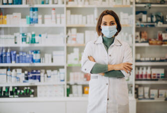 young woman pharmacist pharmacy 1