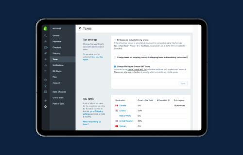Shopify tax collection