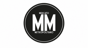 Logotipo Mercato centrado en lienzo blanco
