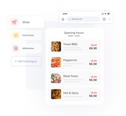 Pizza Shop Order Pay Products Euro 