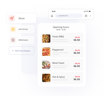 Pizza Shop Order Pay Products Dollar